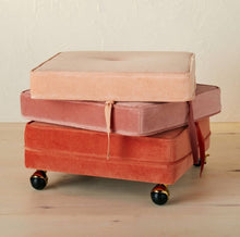 Load image into Gallery viewer, Marin Stackable Pouf with Casters
