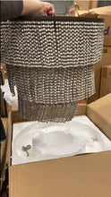Load image into Gallery viewer, Gabby Etienne 4-Light Tiered Wooden Bead Chandelier
