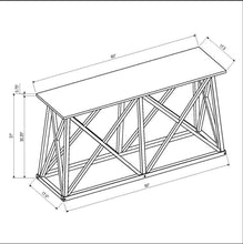 Load image into Gallery viewer, Copperton Wood X Base Console Table - Threshold™ designed with Studio McGee MRM1009
