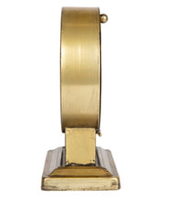 Load image into Gallery viewer, Metal Mantel Clock With Gold Finish
