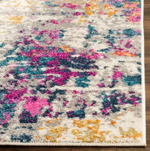 Load image into Gallery viewer, Ivory/Blue 2 ft. x 6 ft. Solid Runner Rug
