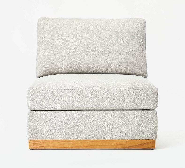 Woodland Hills Modular Sectional Chair Light Gray