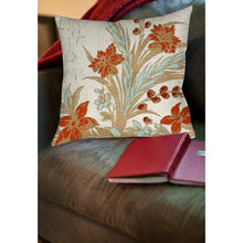 Load image into Gallery viewer, 14&quot; H x 14&quot; W x 3&quot; D White/Blue/Red Scullin Printed Square Pillow Cover &amp; insert 206AH

