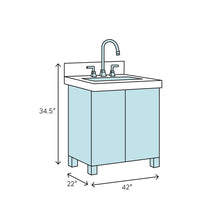 Load image into Gallery viewer, Seadrift 42&quot; Single Bathroom Vanity Set SB1878
