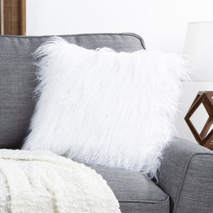 18" x 18" White Seale Square Pillow Cover and Insert