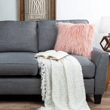 Load image into Gallery viewer, 22&quot; x 22&quot; Pink Seale Square Pillow Cover and Insert - SET OF 2
