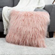 Load image into Gallery viewer, 22&quot; x 22&quot; Pink Seale Square Pillow Cover and Insert - SET OF 2
