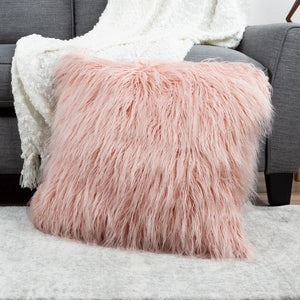 22" x 22" Pink Seale Square Pillow Cover and Insert - SET OF 2