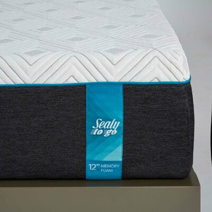 King Sealy 12" Plush Memory Foam Mattress 582CDR