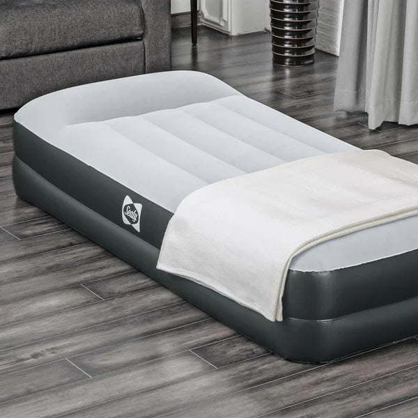 Sealy 16 Inch Inflatable Mattress Queen Airbed w/ Built-In AC Air Pump twin