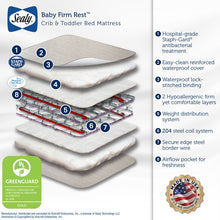 Load image into Gallery viewer, Sealy Waterproof Standard Crib Mattress

