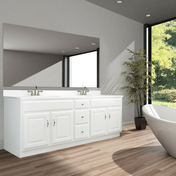 Searle 72'' Double Bathroom Vanity Base Only in White 3508RR