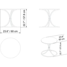 Load image into Gallery viewer, Seda 23&#39;&#39; Tall Glass Pedestal End Table
