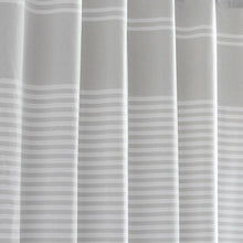 Load image into Gallery viewer, Pastel Gray Seersucker Stripe 100% Cotton Shower Curtain GL608
