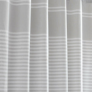Seersucker Stripe 100% Cotton Shower Curtain 6394RR-GL