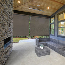 Load image into Gallery viewer, Coconut Brown Semi-Sheer Roll-Up Shade
