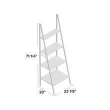 Load image into Gallery viewer, Senoia 71&#39;&#39; H x 24&#39;&#39; W Metal Ladder Bookcase 4892RR
