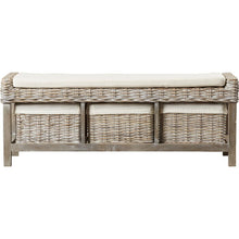 Load image into Gallery viewer, Sephina Upholstered Cubby Storage Bench MR31
