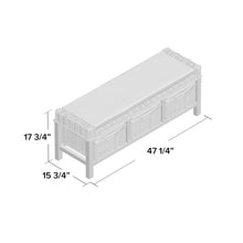 Load image into Gallery viewer, Sephina Upholstered Cubby Storage Bench MR31
