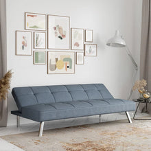 Load image into Gallery viewer, Serta Jameson 66.1&quot; Armless Tufted Convertible Sleeper Futon Sofa

