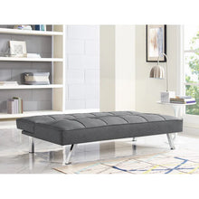 Load image into Gallery viewer, Serta Jameson 66.1&quot; Armless Tufted Convertible Sleeper Futon Sofa
