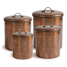 Load image into Gallery viewer, Canisters Stainless Steel 4 Piece Kitchen Canister Set
