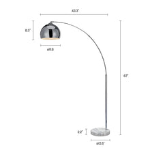 Load image into Gallery viewer, Sevag 67&quot; Arched Floor Lamp
