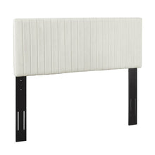 Load image into Gallery viewer, Sevenoaks Upholstered Panel Headboard Ivory Full/Queen #1211HW
