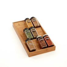 Load image into Gallery viewer, 3-Tier Bamboo Spice Rack Drawer Organizer 22AH
