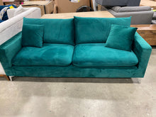 Load image into Gallery viewer, Meridian Furniture Naomi Green Velvet Sofa *AS-IS* 7023RR-OB
