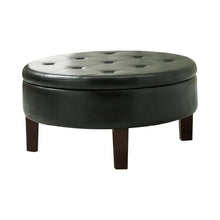 Load image into Gallery viewer, Sgtsumi Leather Storage Ottoman
