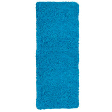 Load image into Gallery viewer, Blue Shag Rectangular Polyester Non-Slip Solid Bath Rug (SB795)
