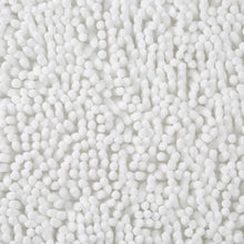 Load image into Gallery viewer, White Shag Rectangular Polyester Non-Slip Solid Bath Rug
