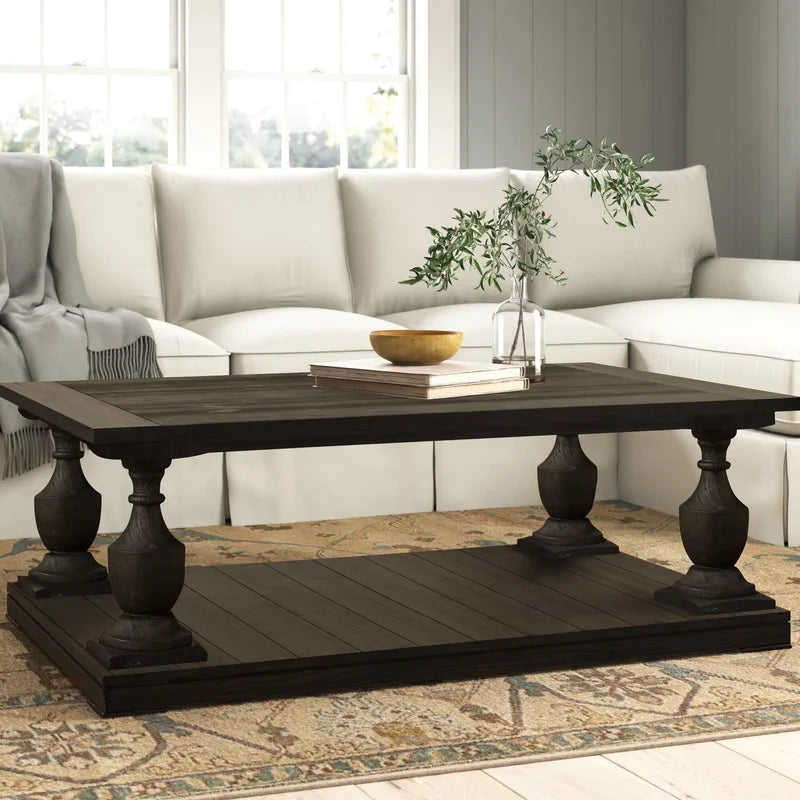 Shameka Solid Wood Storage Coffee Table