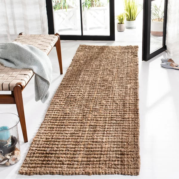 Shamiera Handmade Jute/Sisal Area Rug in Natural 2' x 14'