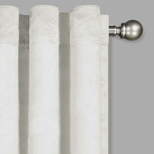 Load image into Gallery viewer, Sharron Max Blackout Rod Pocket Single Curtain Panel in Snow (Set of 2) #ND1143
