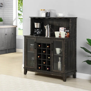 Charcoal Shasta Bar Cabinet