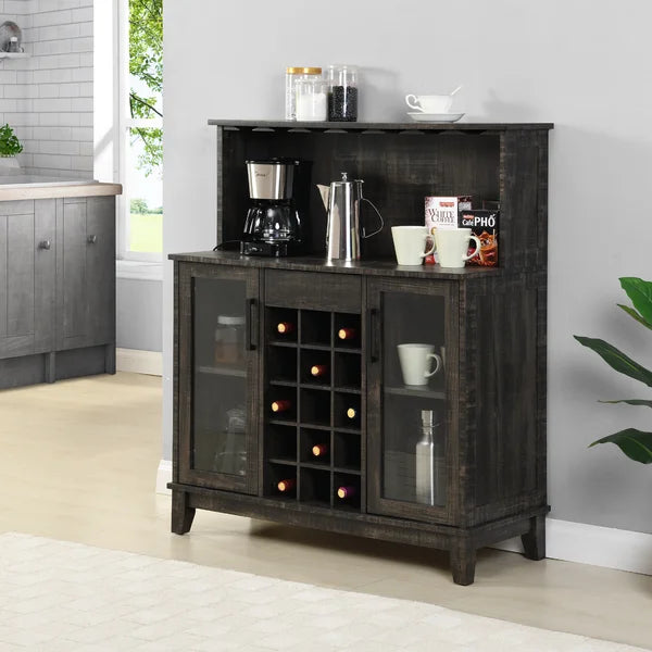 Charcoal Shasta Bar Cabinet