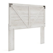 Load image into Gallery viewer, Shawburn Whitewashed Crossbuck Panel Headboard - Queen
