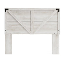 Load image into Gallery viewer, Shawburn Whitewashed Crossbuck Panel Headboard - Queen
