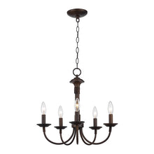 Load image into Gallery viewer, Rubbed Oil Bronze Shaylee 5 - Light Candle Style Empire Chandelier 5285RR
