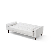 Load image into Gallery viewer, Shayne 81&#39;&#39; Faux Leather Square Arm Sofa
