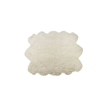 Load image into Gallery viewer, Shayne Faux Sheepskin Off White Area Rug 1197AH
