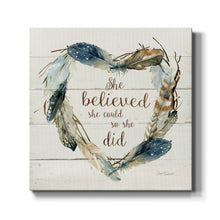 Load image into Gallery viewer, She Believed She Could-Premium Gallery Wrapped Canvas - Ready to Hang - 16X16 CG72
