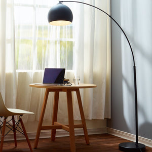 Shearwater 67" Arched Floor Lamp in Black MR70