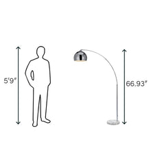 Load image into Gallery viewer, Shearwater 67&quot; Arched Floor Lamp in Black MR70
