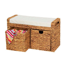Load image into Gallery viewer, Sheilah Wicker Storage Bench #933HW
