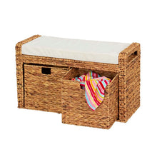 Load image into Gallery viewer, Sheilah Wicker Storage Bench #933HW
