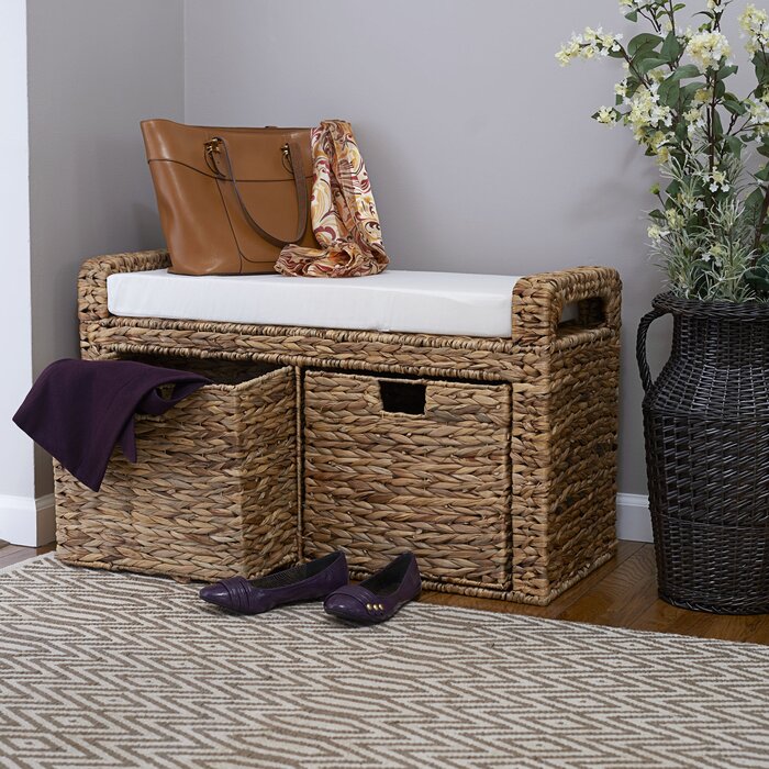 Sheilah Wicker Storage Bench #933HW