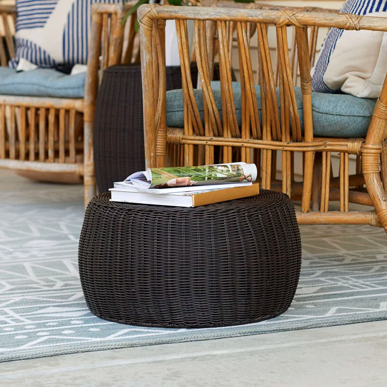 Shela Wicker Outdoor Ottoman